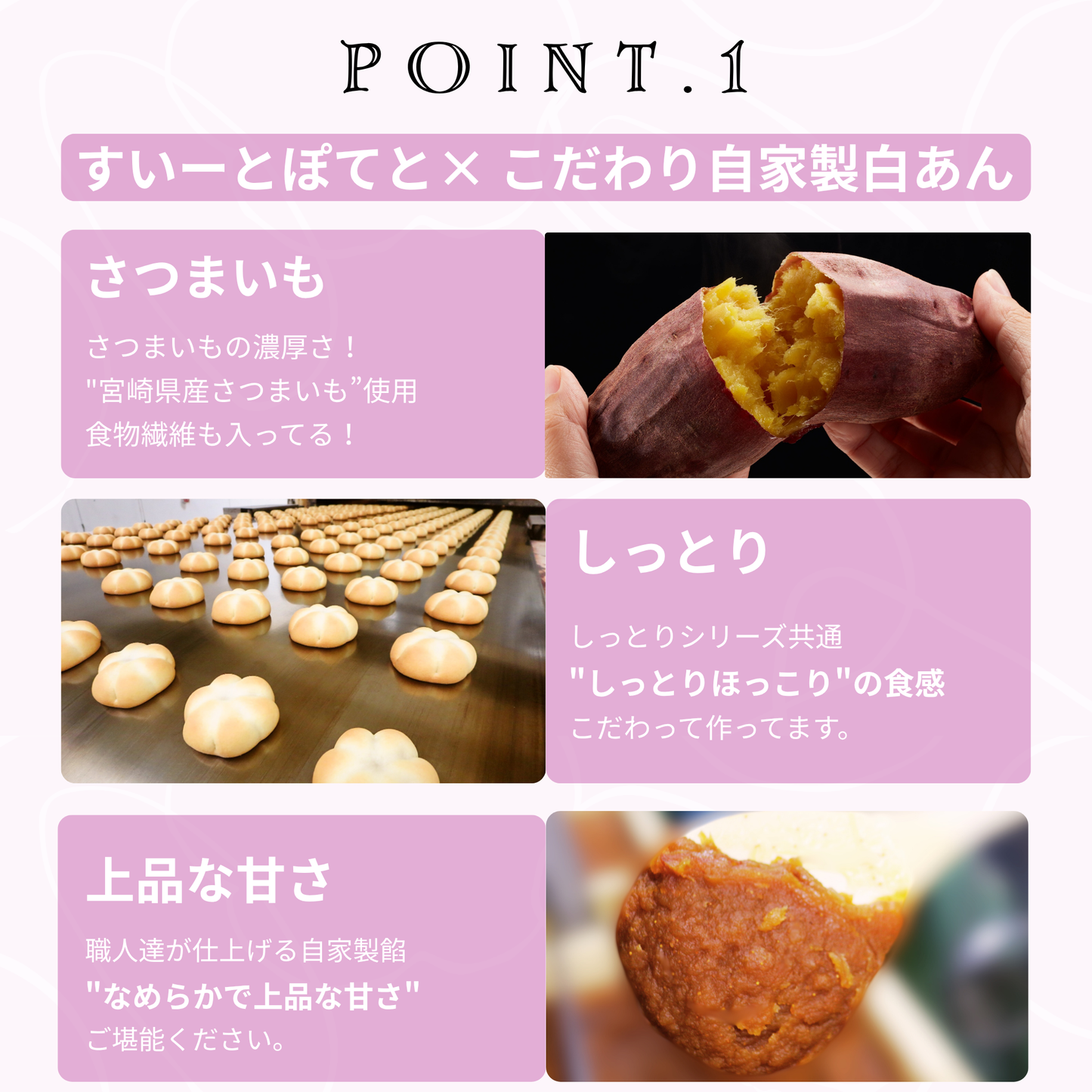しっとり すいーとぽてとベイク “温めほくほく秋香る芋スイーツ“